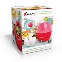 Electric Food Steamer and Egg Cooker with Auto Shut Off Feature