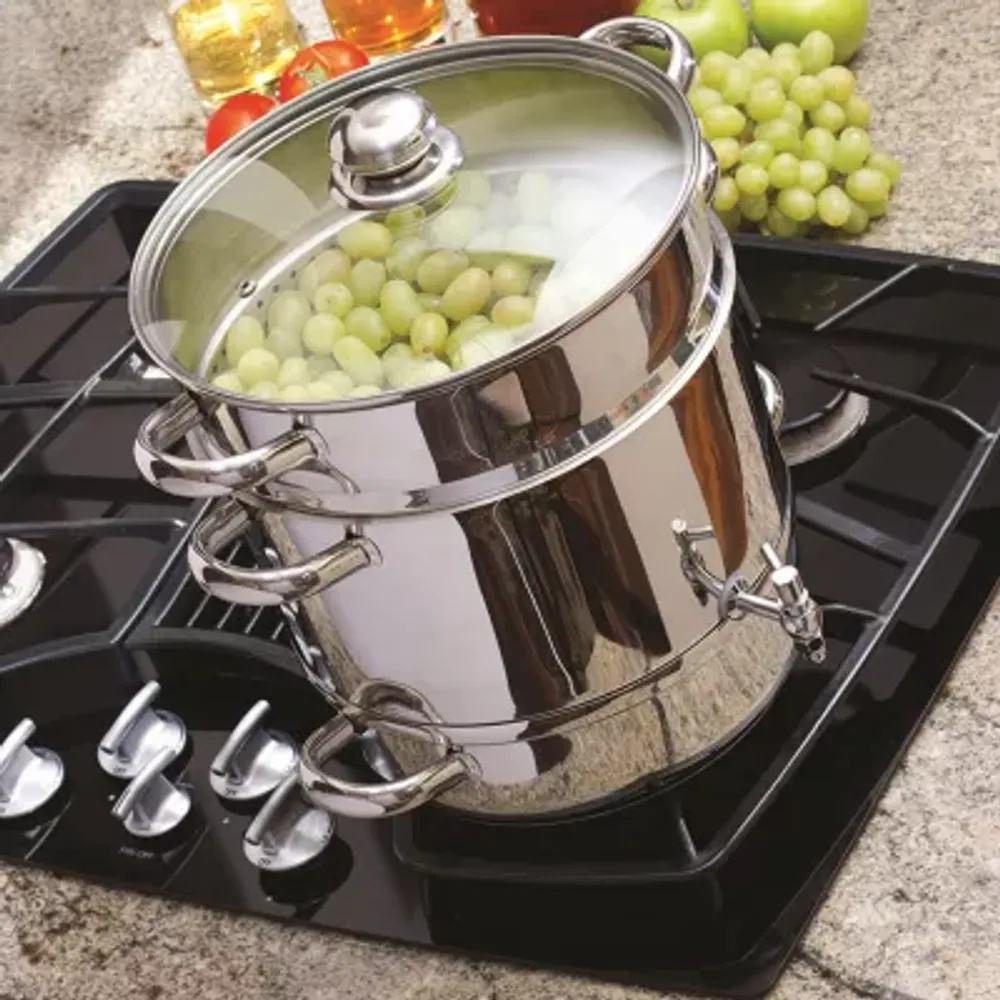 Euro Cuisine Stainless Steel Stove Top Steam Juicer