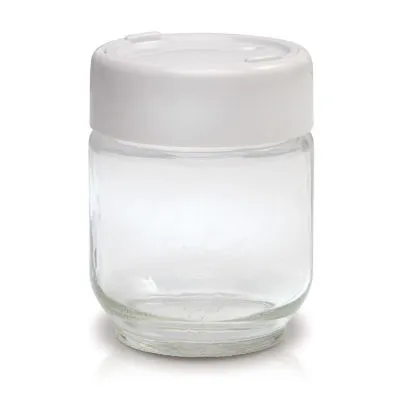 Euro Cuisine set 8 Glass jars with date setting lid