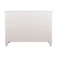 StyleCraft Dann Foley 3-Drawer White & Gold Lifestyle Chest