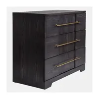 StyleCraft Dann Foley 3-Drawer Dark Gray Wooden Chest