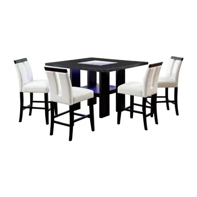 Abies 5-pc. Counter Height Square Dining Set