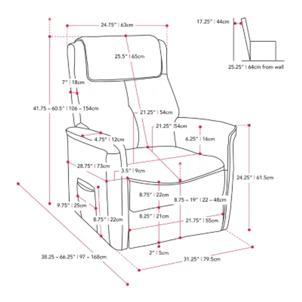 Ashley Lift Pad-Arm Recliner