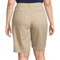 St. John's Bay Secretly Slender Womens Mid Rise Bermuda Short-Plus