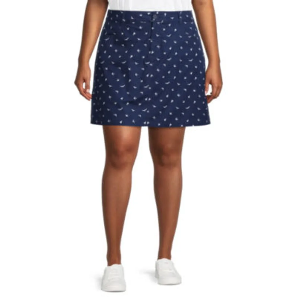 St. John's Bay Womens Mid Rise Skort-Plus