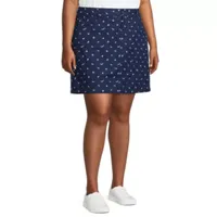 St. John's Bay Womens Mid Rise Skort-Plus