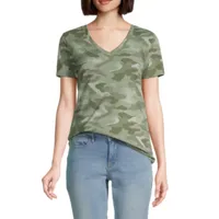 a.n.a Womens V Neck Short Sleeve T-Shirt