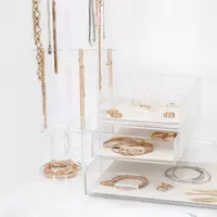 Home Expressions Acrylic Stackable Drawer Jewelry Organizers