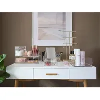 Home Expressions Acylic Makeup Organizer with Mirror Base