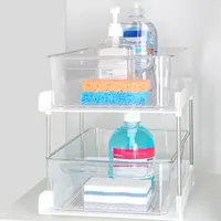 Home Expressions 2-Compartment Stackable Open Storage Bins