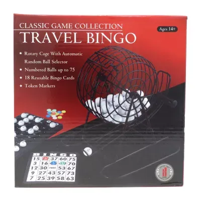 John N. Hansen Co. Classic Game Collection - Travel Bingo Set Board Game