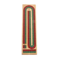 John N. Hansen Co. Classic Game Collection - 2 Track Color Cribbage Board Game