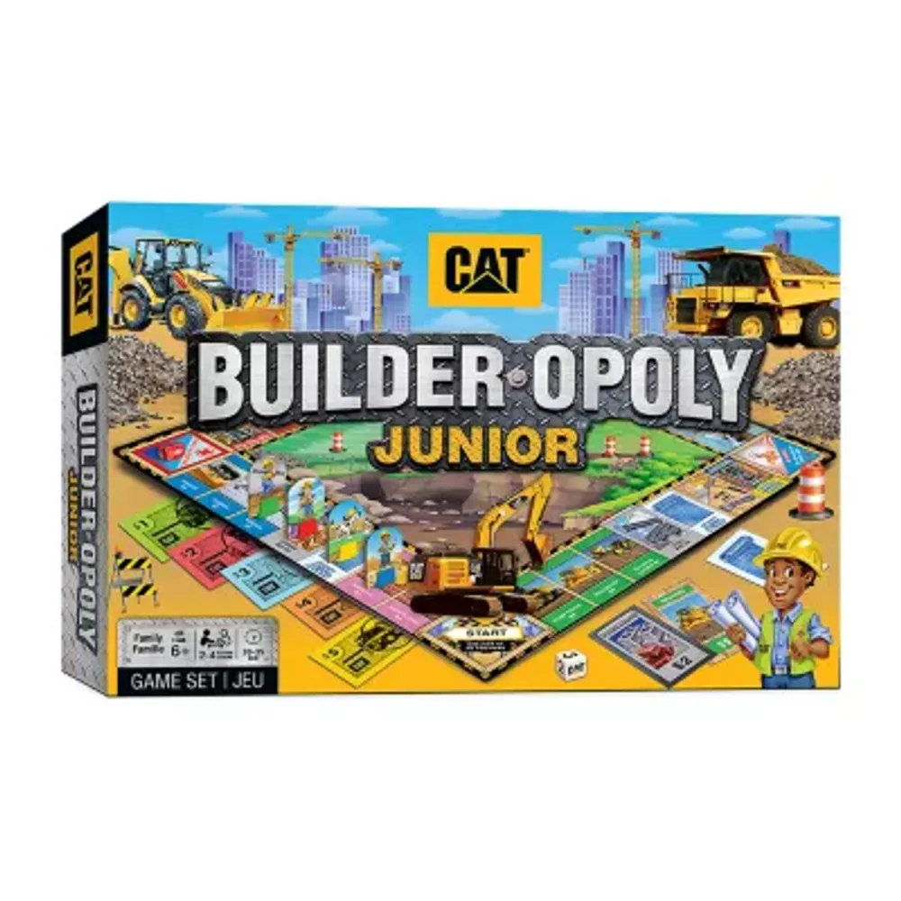 Masterpieces Puzzles Caterpillar - Builder Opoly Junior Board Game