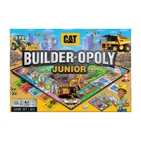 Masterpieces Puzzles Caterpillar - Builder Opoly Junior Board Game