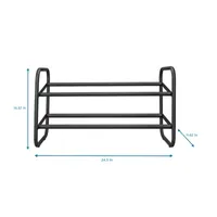 Home Expressions 2-Shelf Expandable Shoe Rack