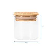 Home Expressions Bamboo And Glass 6-pc. Spice Jar set