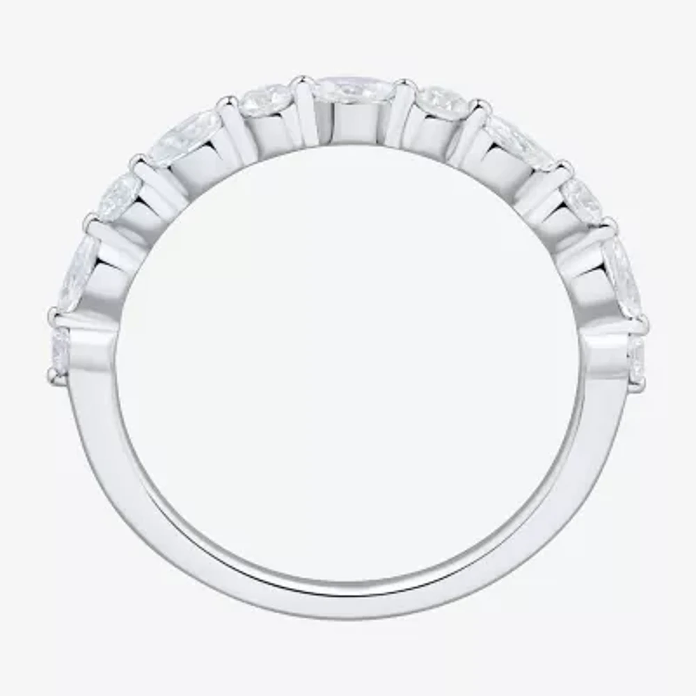 (H-I / Si1-Si2) Womens 1/2 CT. T.W. Lab Grown White Diamond 10K Gold Wedding Band