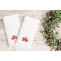 Linum Home Textiles Merry Christmas 2-pc. Hand Towels