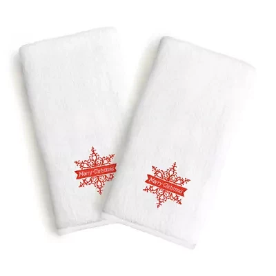 Linum Home Textiles Merry Christmas 2-pc. Hand Towels