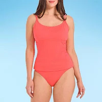 Mynah Jacquard Tankini Swimsuit Top