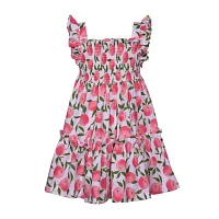 Bonnie Jean Little & Big Girls Sleeveless Ruffled Sleeve Empire Waist Dress