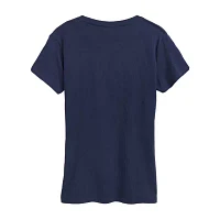 Womens Crew Neck Short Sleeve Care Bears Graphic T-Shirt