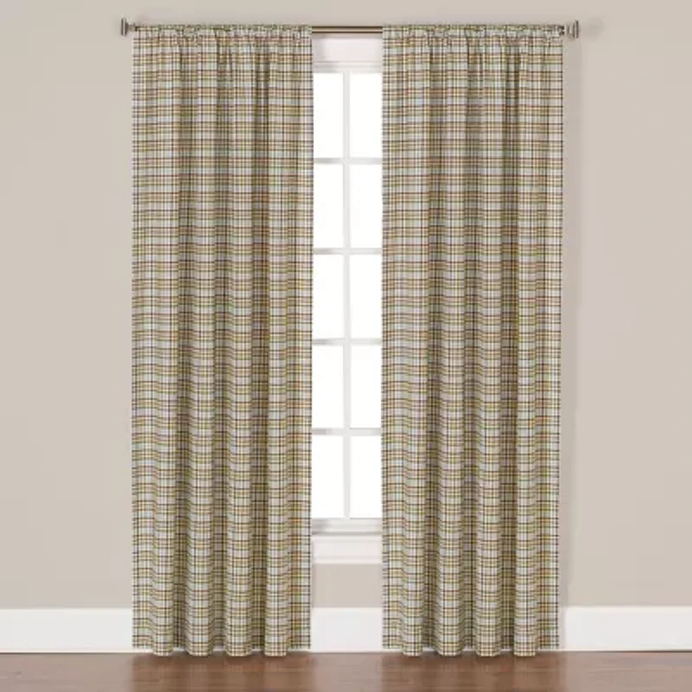 Saturday Knight Dexter Light-Filtering Rod Pocket Single Curtain Panel