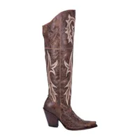 Dan Post Womens Jilted Block Heel Cowboy Boots