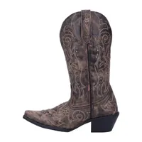 Laredo Womens Vanessa Wide Calf Block Heel Cowboy Boots