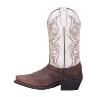 Laredo Womens Myra Block Heel Cowboy Boots