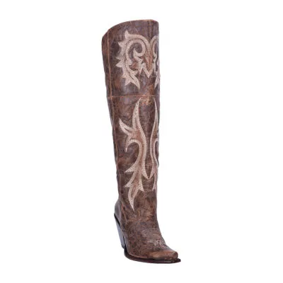 Dan Post Womens Jilted Block Heel Cowboy Boots
