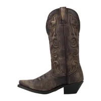 Laredo Womens Access Wide Calf Block Heel Cowboy Boots