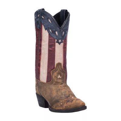Laredo Womens Keyes Block Heel Cowboy Boots