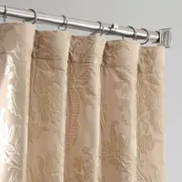 Exclusive Fabrics & Furnishing Megdelena Designer Damask Energy Saving Light-Filtering Rod Pocket Single Curtain Panel