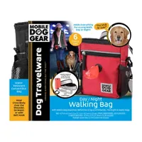 Mobile Dog Gear Day/Night 6 Pc Walking Bag