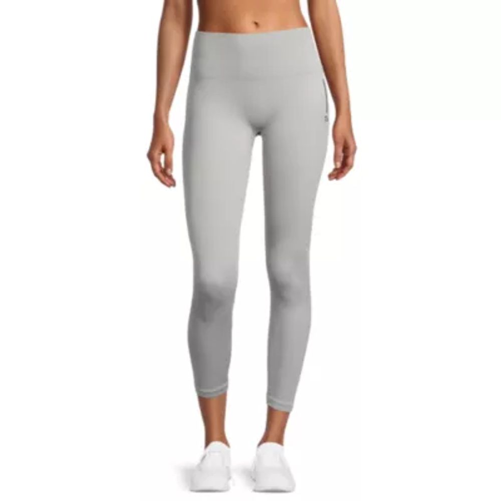 Sports Illustrated Womens Mid Rise Seamless Moisture Wicking 7/8 Ankle  Leggings