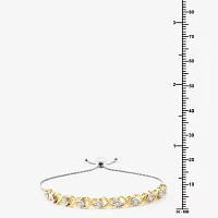 1/4 CT. T.W. Lab Grown White Diamond 14K Two Tone Gold Over Silver Sterling Bolo Bracelet