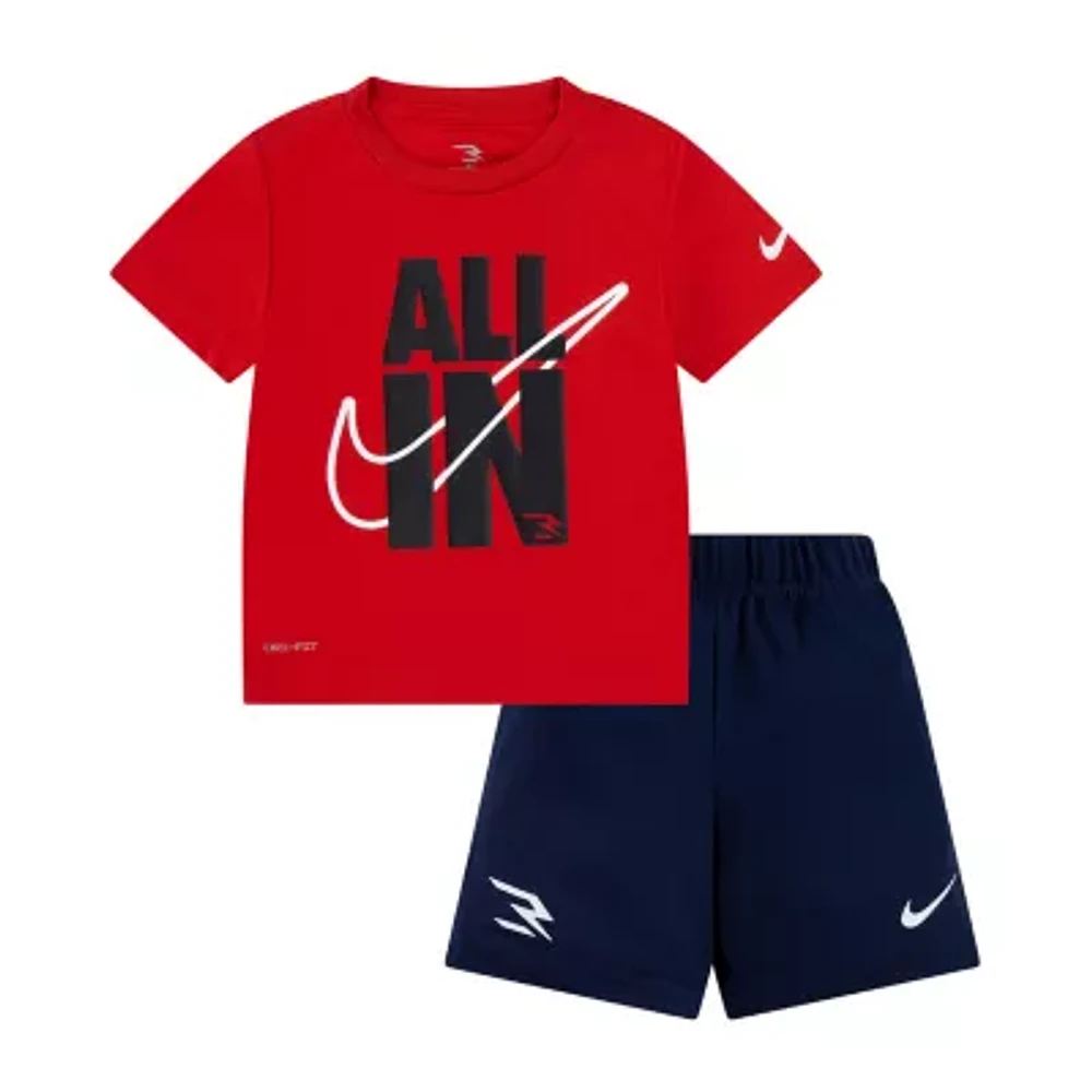 Nike 3BRAND by Russell Wilson Toddler Boys 2-pc. Short Set