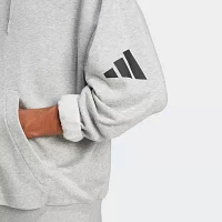 adidas Essentials 3 Bar Loose Hoodie Ft Mens Long Sleeve