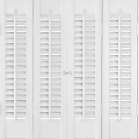 Home Basics Traditional Faux Wood Interior Shutters