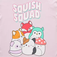 Juniors Womens Crew Neck Short Sleeve Squishmallows Graphic T-Shirt