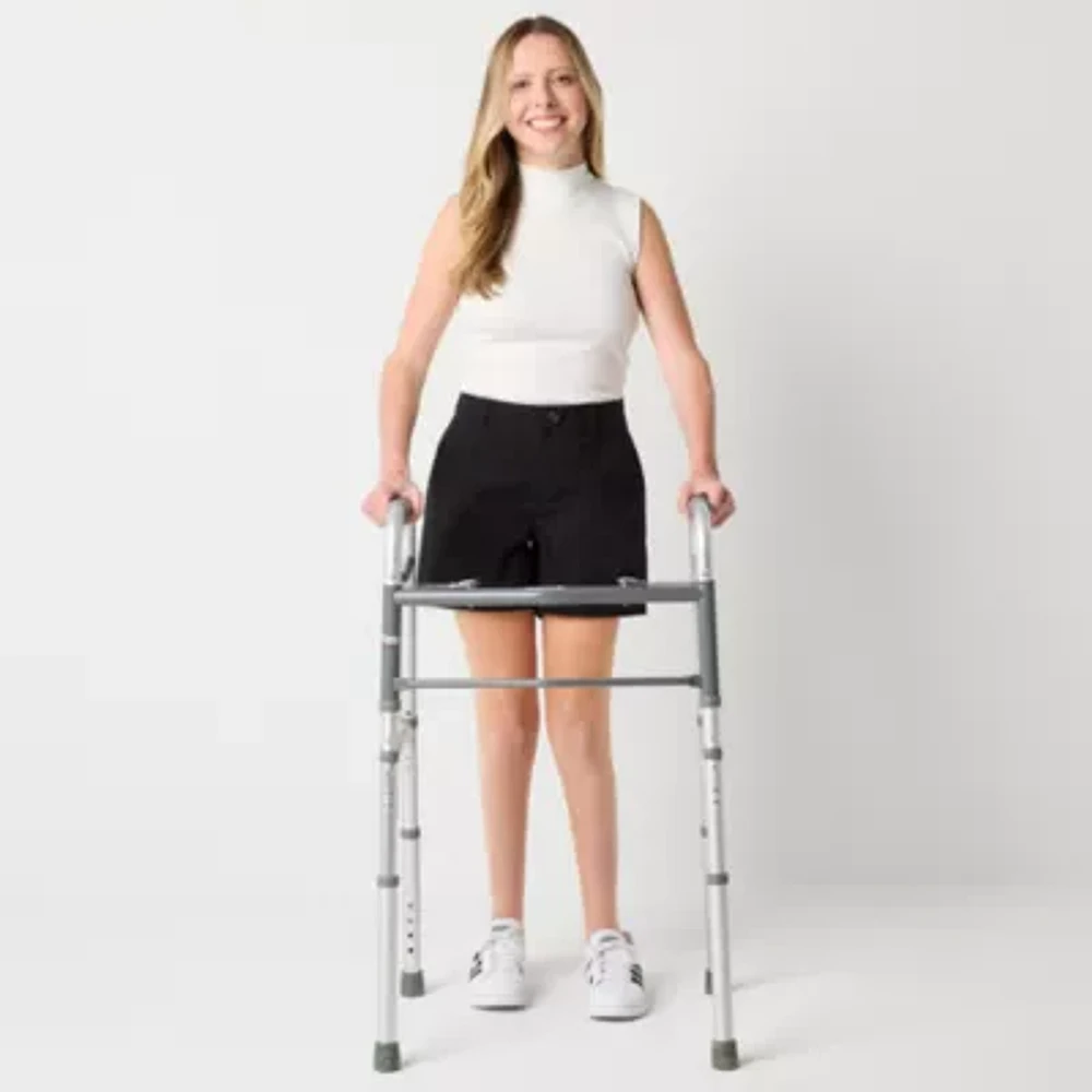 a.n.a Womens Mid Rise Adaptive Easy-on + Easy-off Chino Short