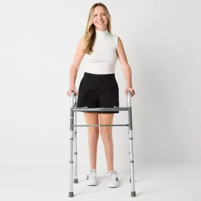a.n.a Womens Mid Rise Adaptive Easy-on + Easy-off Chino Short