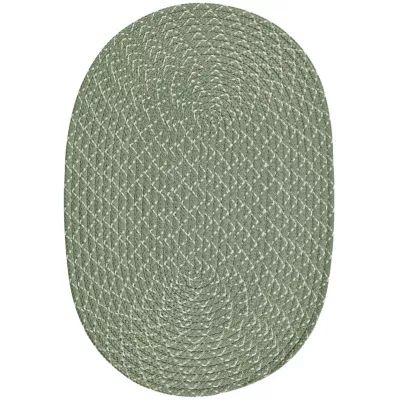 Better Trends Sunsplash Braided Reversible Indoor Outdoor Oval Accent Rug