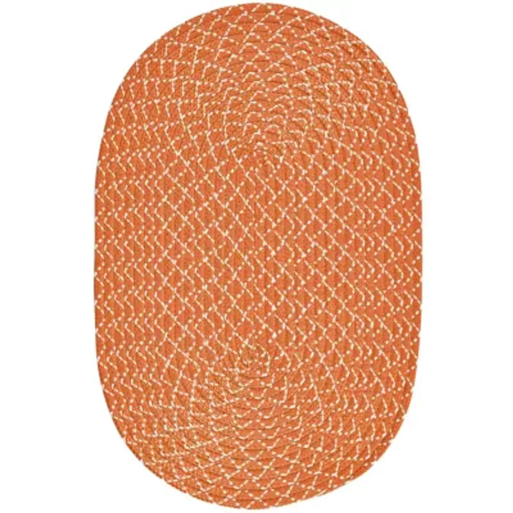 Better Trends Sunsplash Braided Reversible Indoor Outdoor Oval Accent Rug