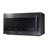 Samsung 2.1 cu. ft. PowerGrill™ Over-the-Range Microwave with Ceramic Enamel Interior and Glass Touch Controls