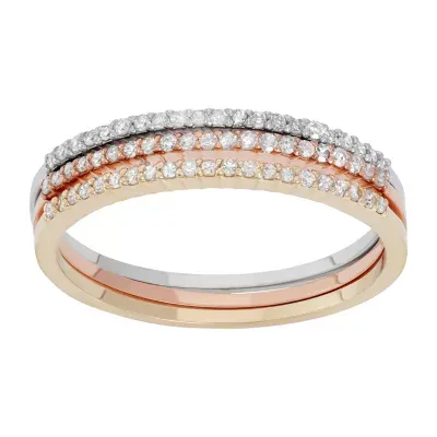 2.5MM 1/3 CT. T.W. Natural White Diamond 10K Gold Band