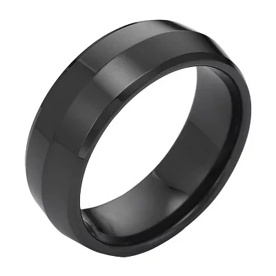 Men's 8mm Domed Band Ceramic