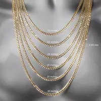 Girls 15 Inch 14K Gold Over Silver Link Necklace