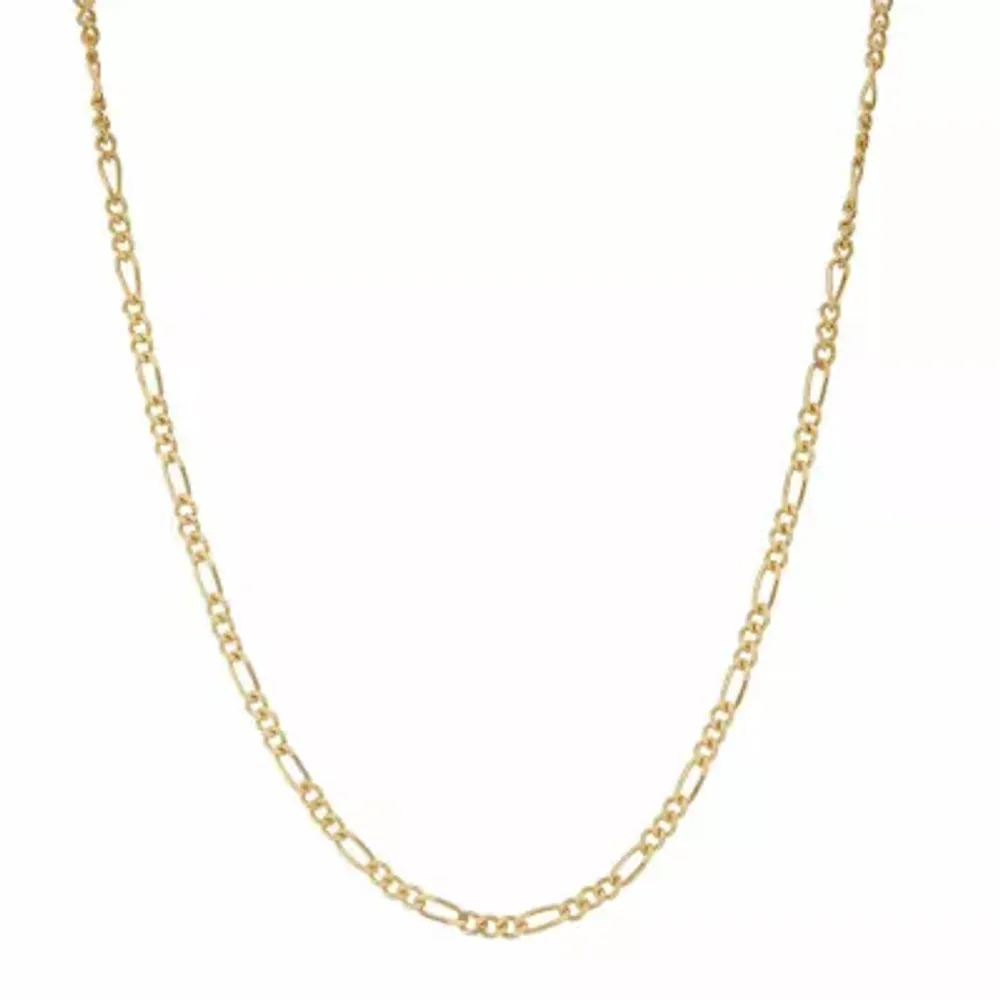 Girls 15 Inch 14K Gold Over Silver Link Necklace